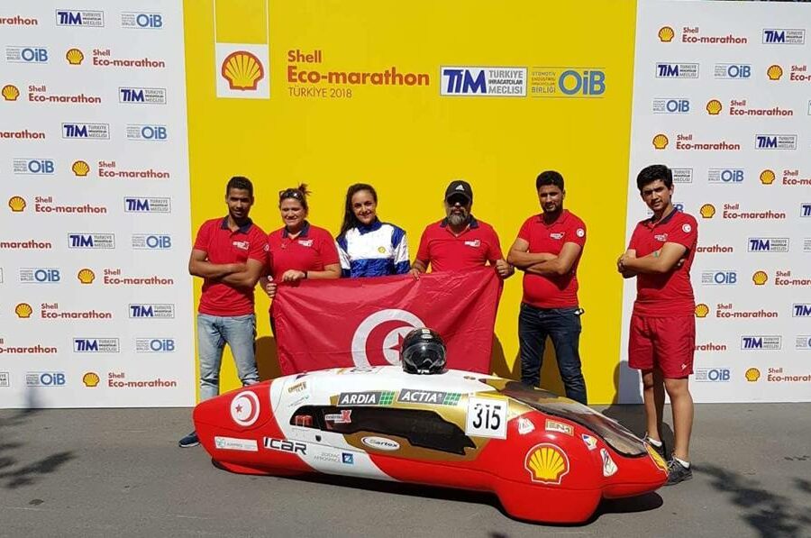 équipe tunisie au shell eco-marathon